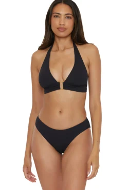 Becca by Rebecca Virtue Halter|Bikinis-Mira Banded Halter Bikini Top