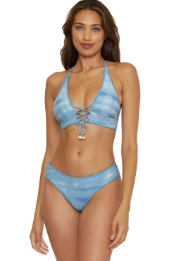 Becca by Rebecca Virtue Halter|Bikinis-Mira Banded Halter Bikini Top