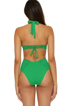 Becca by Rebecca Virtue Halter|Bikinis-Mira Shirred Halter Bikini Top