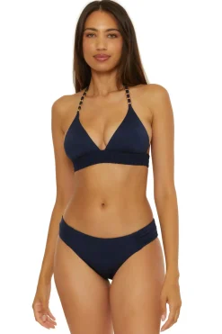 Trina Turk Triangle|Halter-Monaco Banded Triangle Bikini Top