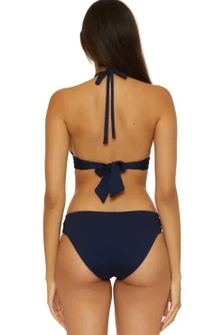 Trina Turk Triangle|Halter-Monaco Banded Triangle Bikini Top