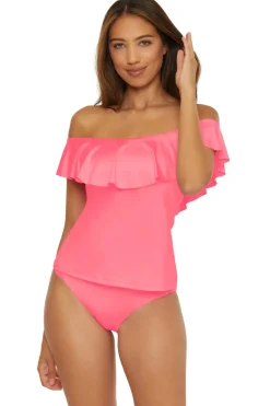 Trina Turk Bandeau|Tankinis-Monaco Off Shoulder Bandeau Tankini Top