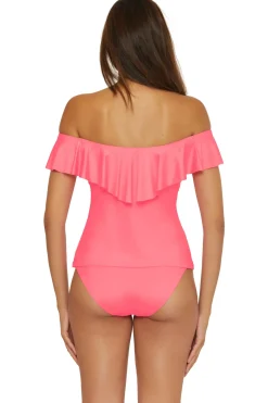 Trina Turk Bandeau|Tankinis-Monaco Off Shoulder Bandeau Tankini Top