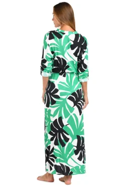 Sunshine 79 Sundresses-Monstera Maxi Dress