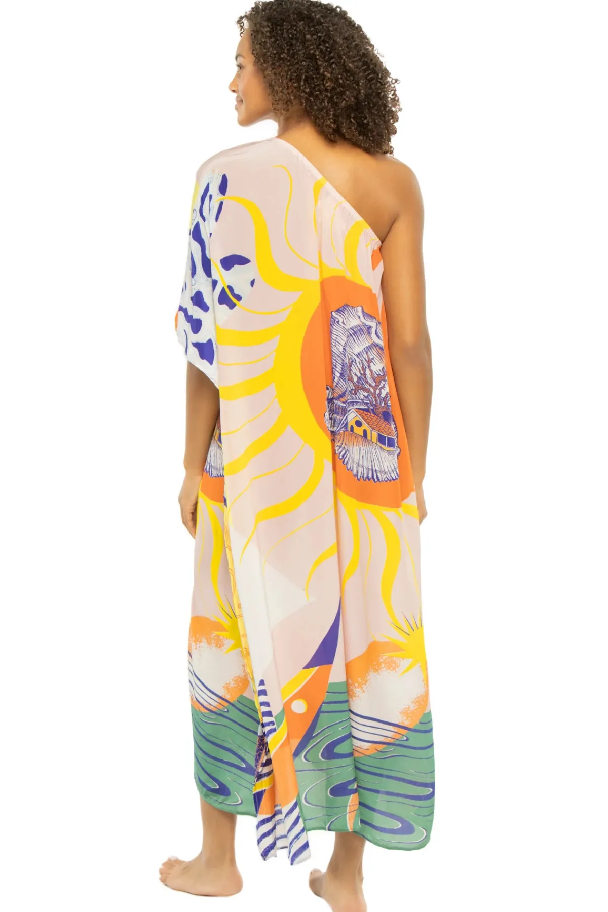 Carolina K Sundresses-Naviago Asymmetrical Maxi Dress