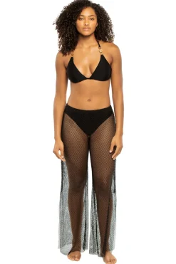 L'Agence Bottoms-Noemi Crochet Cover Pants