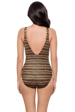 Miraclesuit Plunge|One Pieces-Odyssey Sparkle Sands One Piece Swimsuit