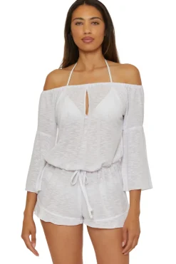 Becca by Rebecca Virtue Jumpsuits / Rompers-Off Shoulder Romper