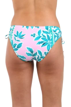 La Blanca Tie Side|Hipster-Opulent Palm Hipster Bikini Bottom
