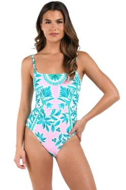 La Blanca One Pieces-Opulent Palm One Piece Swimsuit