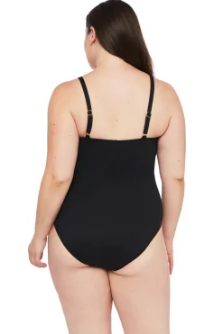 La Blanca One Pieces-Over The Shoulder One Piece Swimsuit