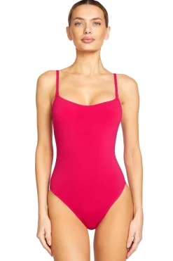Robin Piccone High Leg|One Pieces-Over The Shoulder One Piece Swimsuit