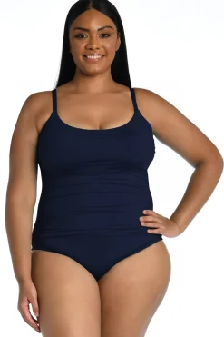 La Blanca One Pieces-Over The Shoulder One Piece Swimsuit
