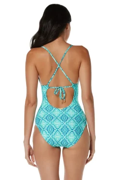 Helen Jon One Pieces-Over The Shoulder One Piece Swimsuit
