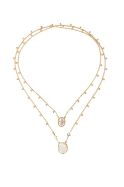 Gas Bijoux Jewelry-Ovo Mother-of-Pearl Scapulaire Necklace