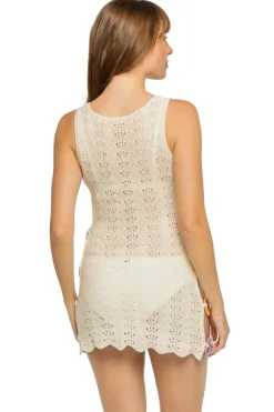Capittana Sundresses-Paula Crochet Mini Cover Dress