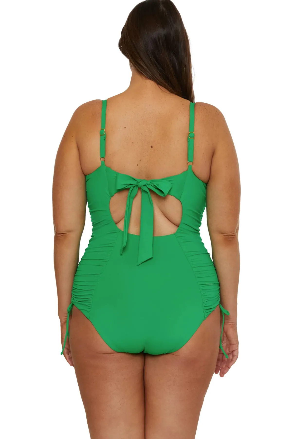 Becca Etc by Rebecca Virtue One Pieces-Paula Lace-Up One Piece Swimsuit