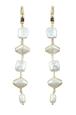 Frill Jewelry-Pearl Drop Earrings