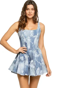 LoveShackFancy Sundresses-Piero Denim Mini Dress