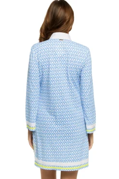 Cabana Life Tunics-Pique Long Sleeve Tunic