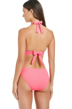 Bleu Rod Beattie Triangle|Halter-Pique Ole Halter Bikini Top