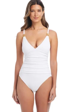 Bleu Rod Beattie Plunge|One Pieces-Pique Ole V-Neck One Piece Swimsuit