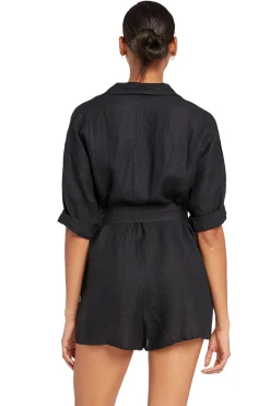 Vitamin A Jumpsuits / Rompers-Playa Belted Waist Romper