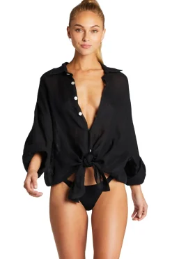 Vitamin A Shirt Dresses-Playa Button Down Shirt Dress