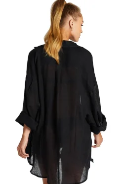 Vitamin A Shirt Dresses-Playa Button Down Shirt Dress