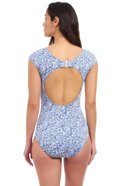 Profile by Gottex One Pieces-Plumeria Textured One Piece Swimsuit