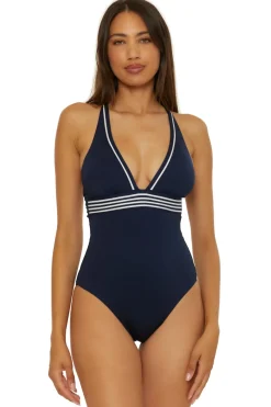 Trina Turk Plunge|One Pieces-Plunge One Piece Swimsuit