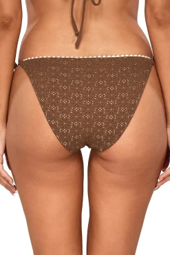 Swim Systems Tie Side|Hipster-Pom Pom Hipster Tie Side Bikini Bottom