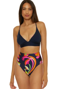 Trina Turk Triangle|Bikinis-Poolside Reversible Triangle Bikini Top