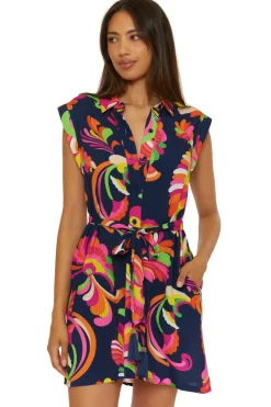 Trina Turk Sundresses-Poolside Swirl Mini Dress