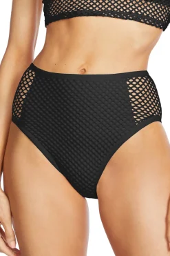 Robin Piccone High Waist|Bikinis-Pua Crochet High Waist Bikini Bottom