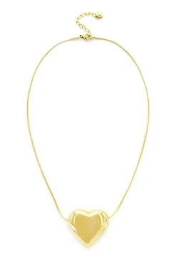 Frill Jewelry-Puff Heart Necklace
