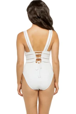 Robin Piccone High Leg|Plunge-Quinn Plunge One Piece Swimsuit