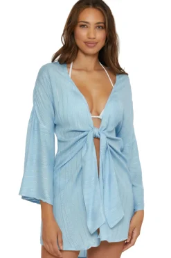 Becca by Rebecca Virtue Tunics-Radiance Tie Front Tunic