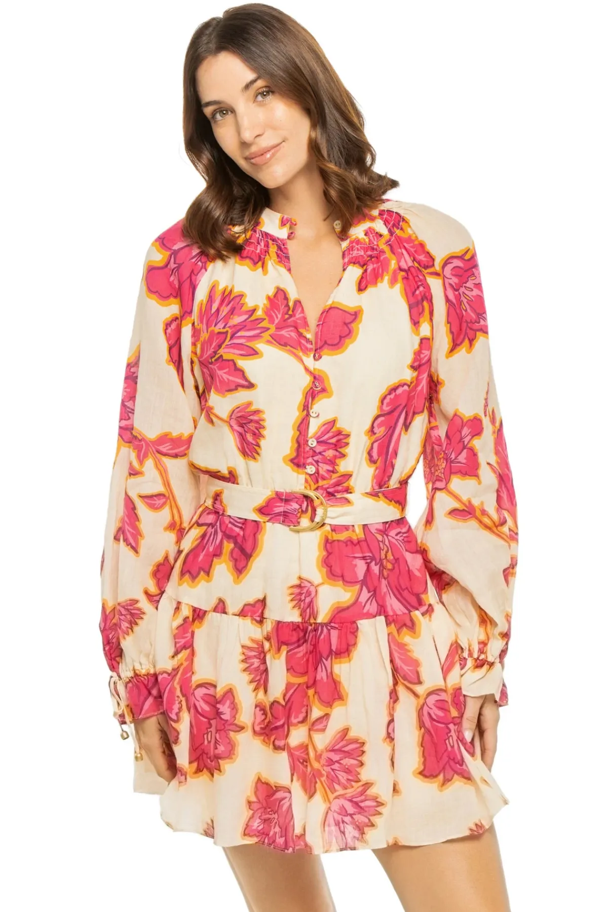 Kivari Sundresses-Rhia Long Sleeve Mini Dress