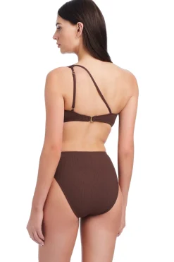 Sanctuary Bikinis-Ribbed Asymmetrical Bikini Top