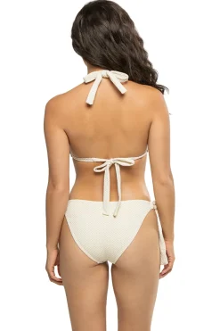 MaxSwim Triangle|Halter-Riley Textured Halter Sliding Bikini Top