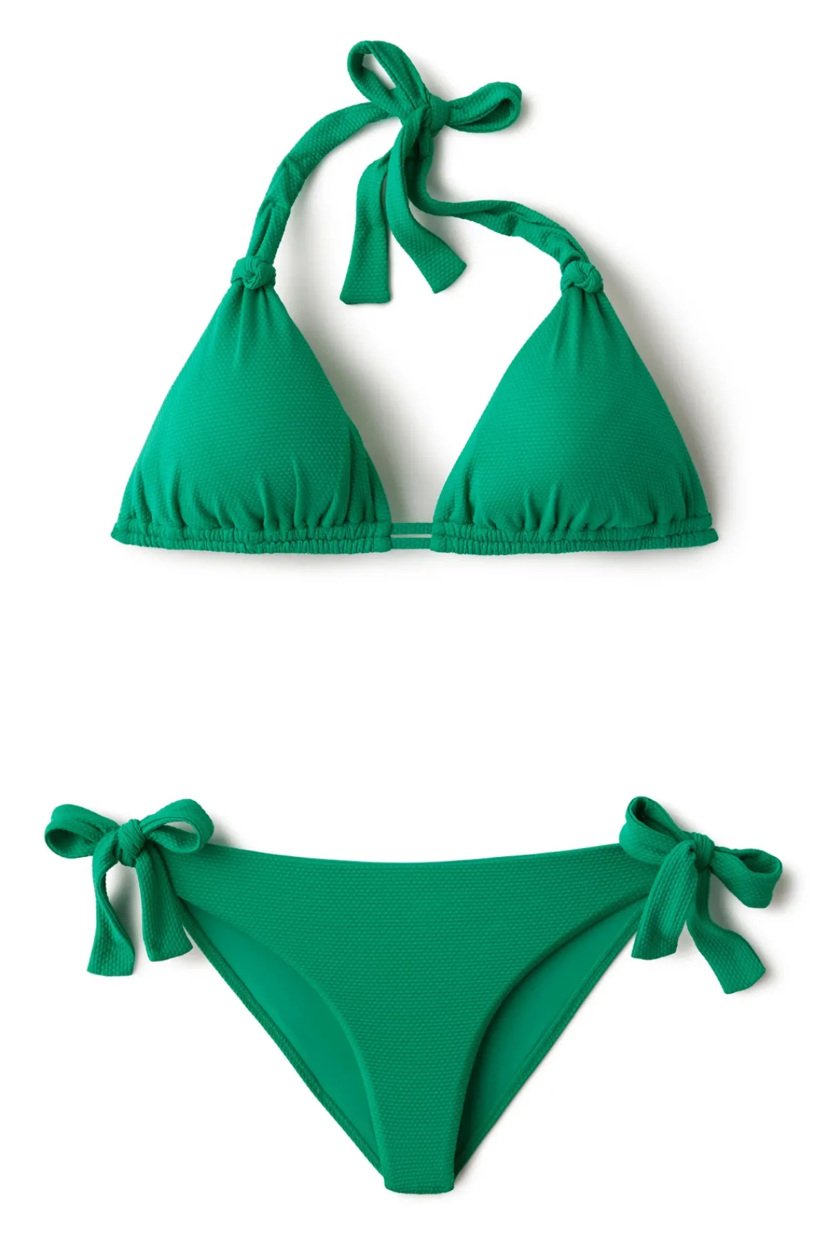 MaxSwim Triangle|Halter-Riley Textured Halter Top