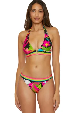 Trina Turk Triangle|Halter-Ring Halter Bikini Top