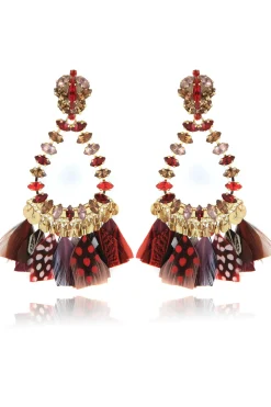 Gas Bijoux Jewelry-Riviera Feather Earrings