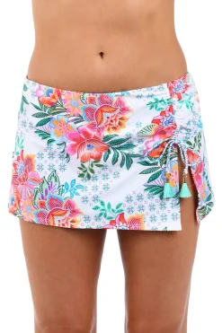 La Blanca Skirted|Bikinis-Riviera Tunnel Skirted Bikini Bottom