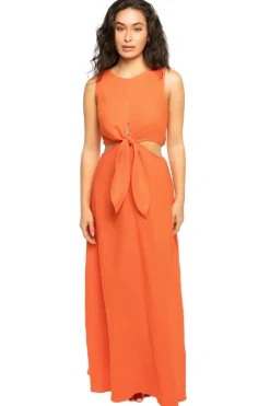 Kivari Sundresses-Romina Linen Maxi Dress