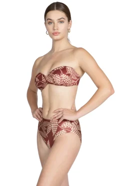 Robin Piccone Bandeau|Bikinis-Romy Twist Bandeau Bikini Top