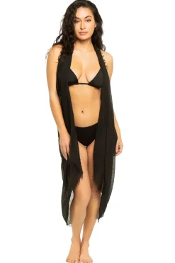 Subtle Luxury Kimonos / Robes-Rope Vest Kimono