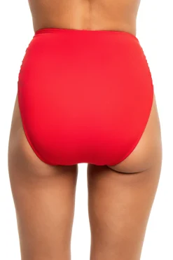 Cerulean Sea High Waist|Bikinis-Ruched High Waist Bikini Bottom