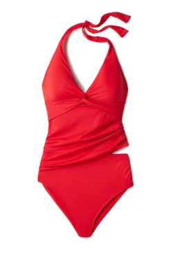 Cerulean Sea High Waist|Bikinis-Ruched High Waist Bikini Bottom